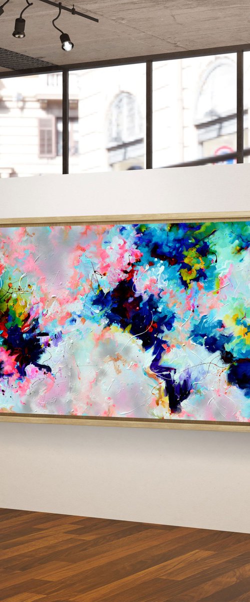 Abstract Dreamscape Flowering Woodland by Soos Roxana Gabriela