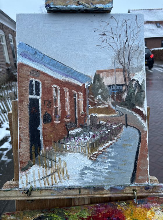 Winter Street in Dalen