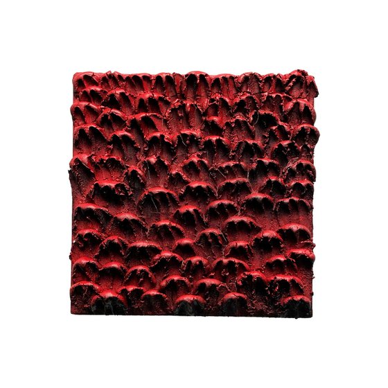 Red Textured Painting