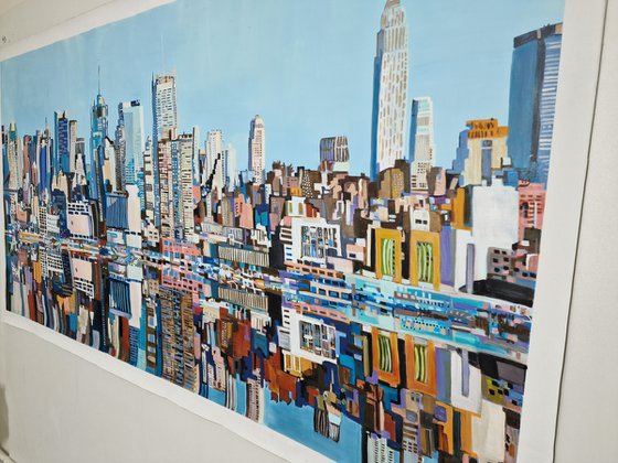 Urban Skyline Reflection New York