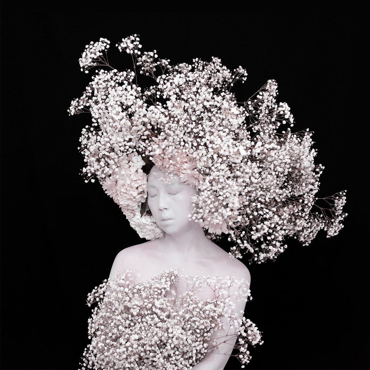 Surrealistic Portrait Photograph By Ziesook You, 20 X 20", Scent Of Austin 10152022P, Original Artwork