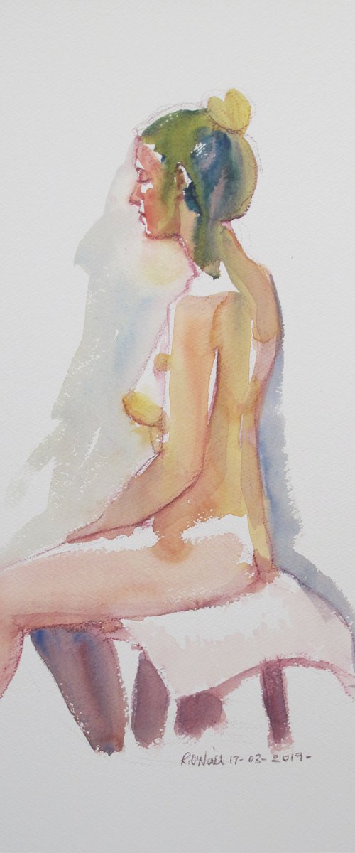 seated female nude by Rory O’Neill