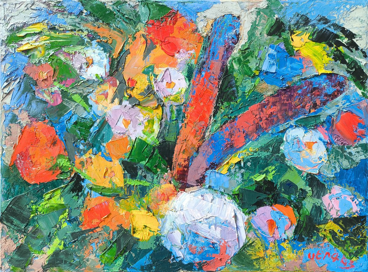 Color Rhythm Of The Garden By Sergey Arustamyan, 16 X 12, Artwork For Sale On Artfinder