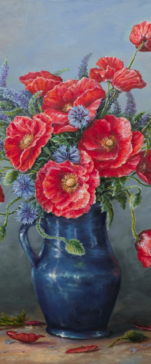 poppies by Jevgenijus Litvinas