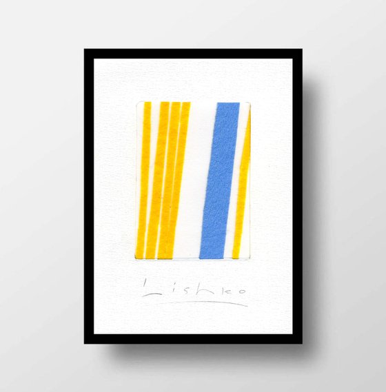 YELLOW AND BLUE 21*15 CM / 8,26*5,90 INCH \