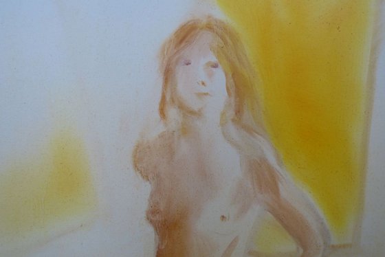 Standing Nude, oil on canvas 60x92 cm