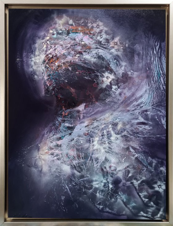 Dark gothic purple angel