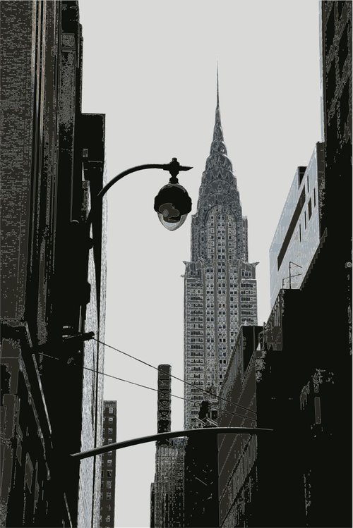 The Chrysler Building NY B&W by Keith Dodd