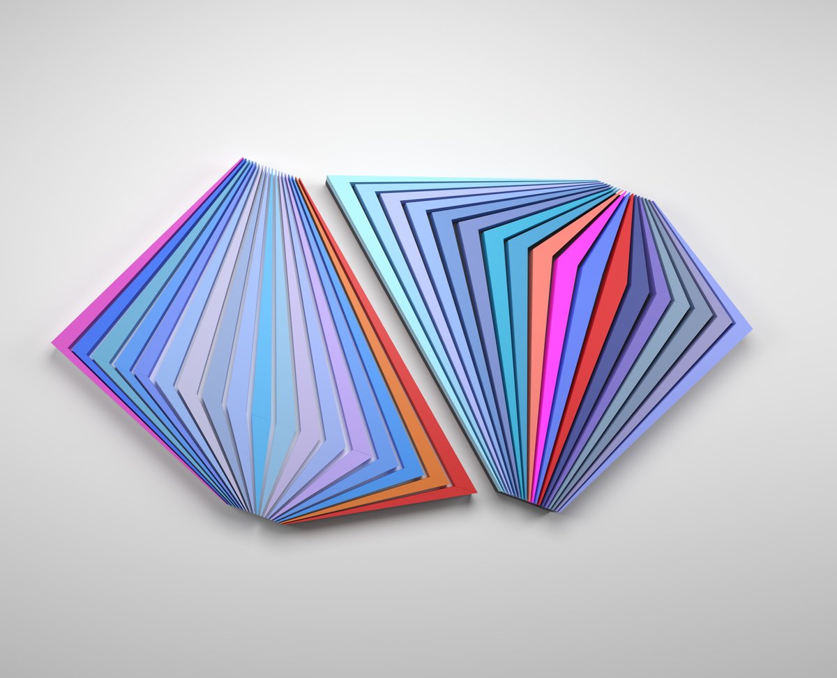 Abstract Wood Sculpture By Dmytro Shavala, 63 X 39, Supernova (Diptych), Original Artwork