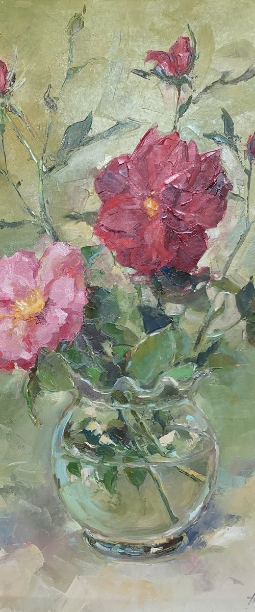 Wild roses (18x24'') by Alexander Koltakov