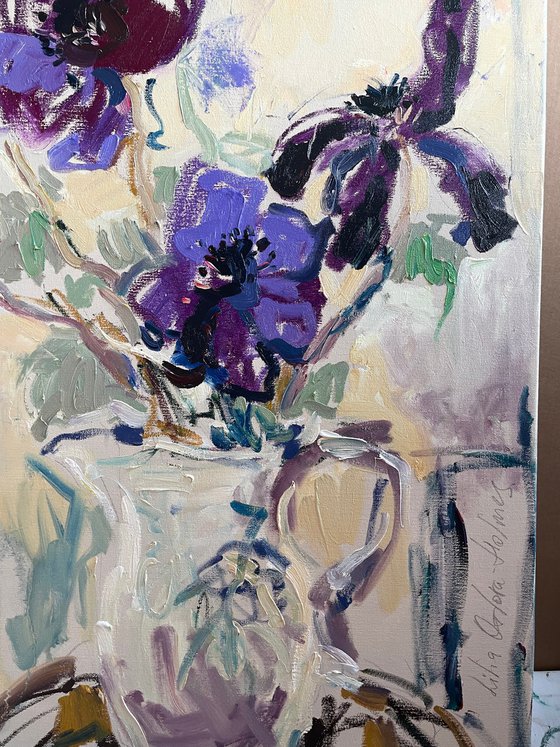 Still life with anemones
