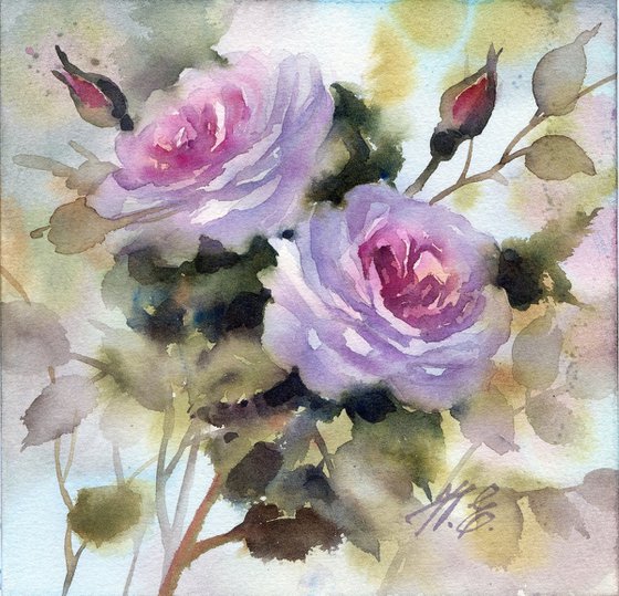Triptych / Novalis roses