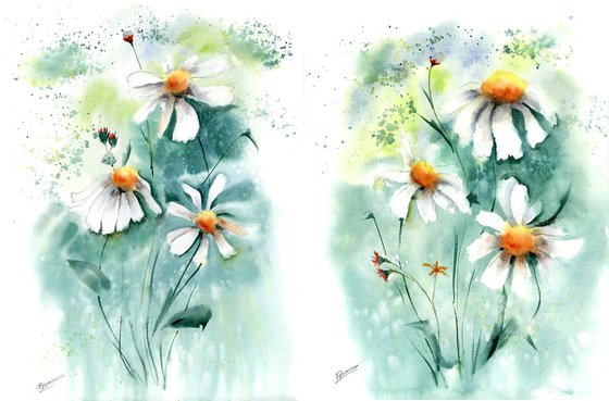 Wildflowers Diptych