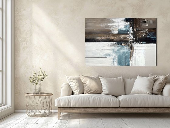 Crossing Light Fields. blue indigo