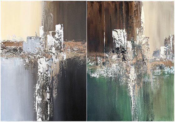 Earthbound Reflections. Neutral Green set