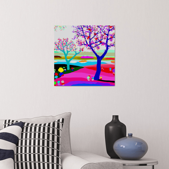 In bloom (En flor) (pop art, landscape)