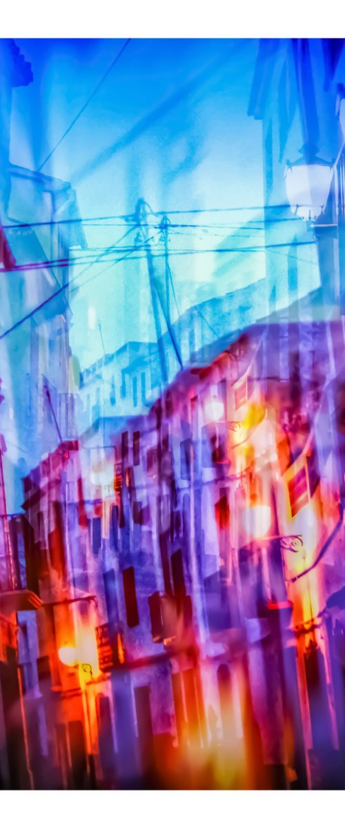 Spanish Streets 26. Abstract Multiple Exposure photography of Traditional Spanish Streets. Limited Edition Print #1/10 by Graham Briggs