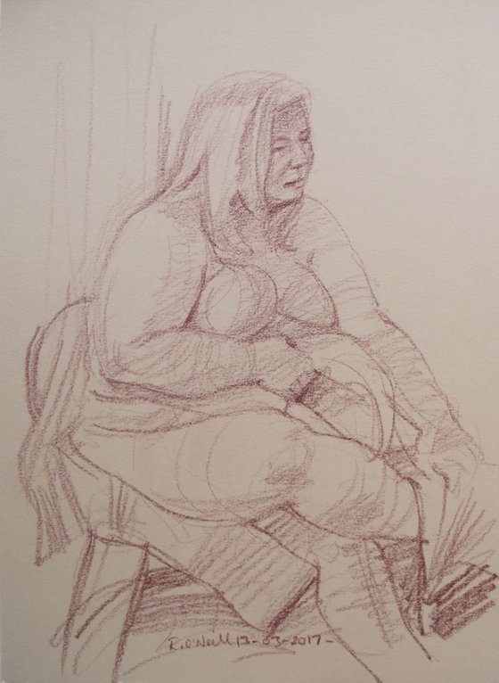 Seated nude