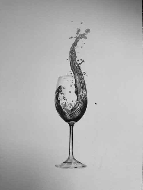 Wine glass by Maxine Taylor