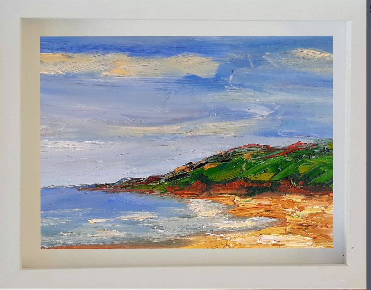 Golden Sands - Indian Summer on Brittas Bay Ireland by Niki Purcell - Irish Landscape Painting
