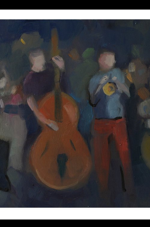 Jazz Jam in a Cubist Style by Andre Pallat