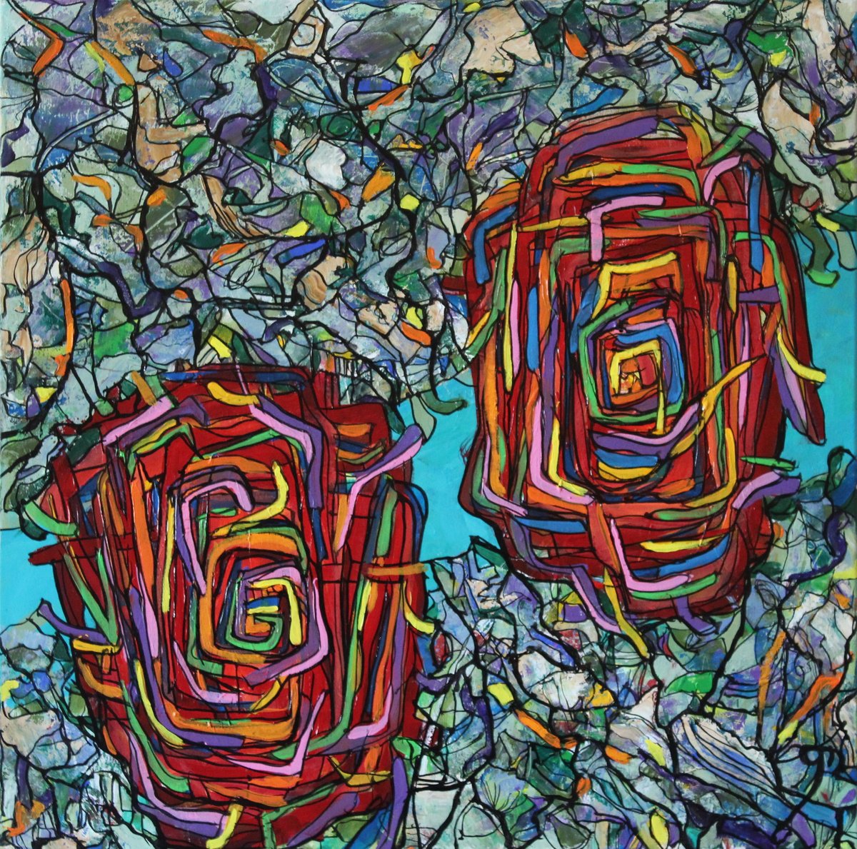 Bio Rhythms 5 By Graham R Mclachlan, 24 X 24, Artwork For Sale On Artfinder