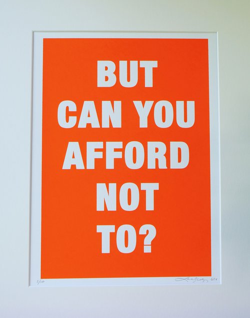 But can you afford not to? by Lene Bladbjerg