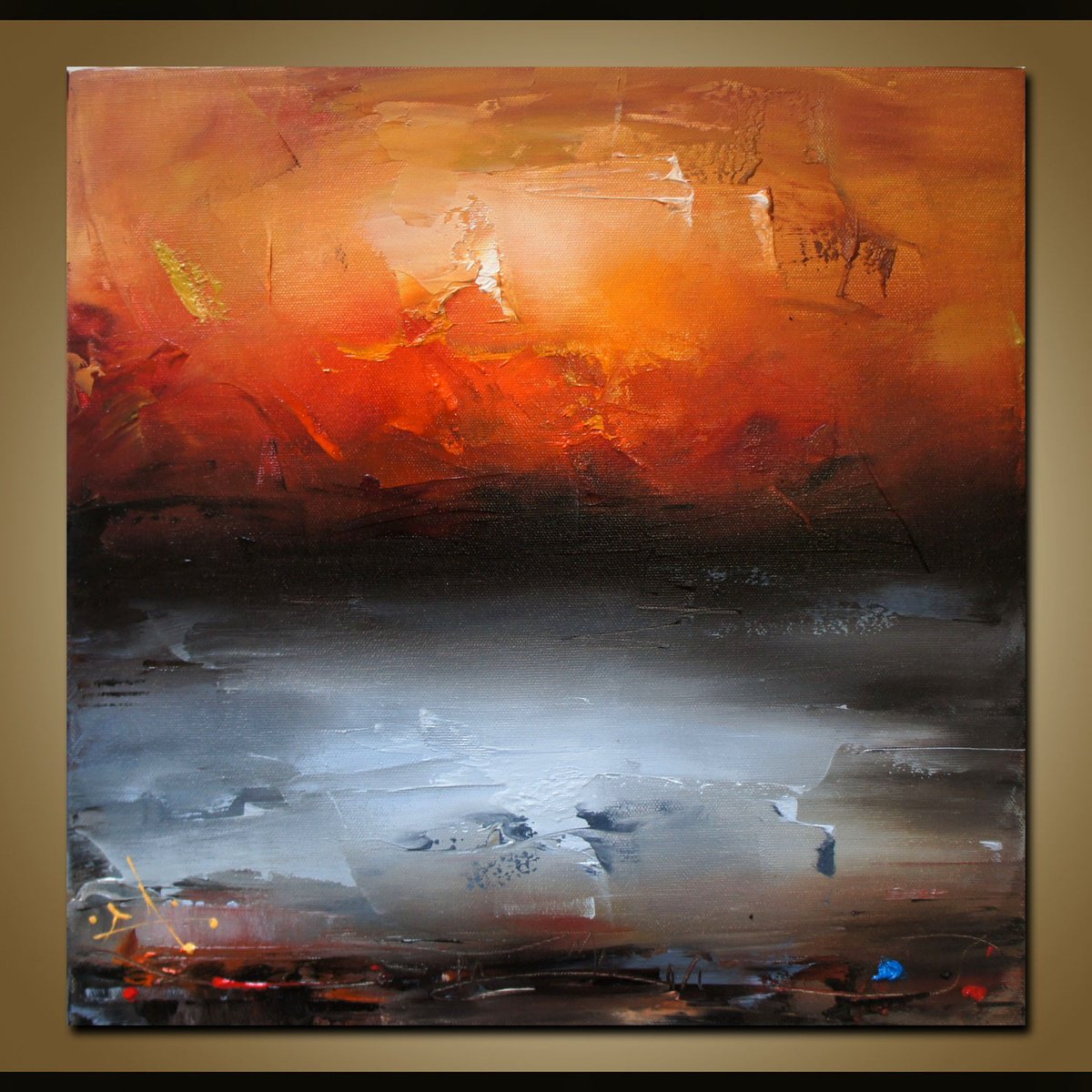 Sunset And Mist By Stanislav Lazarov, 14 X 14, Artwork For Sale On Artfinder