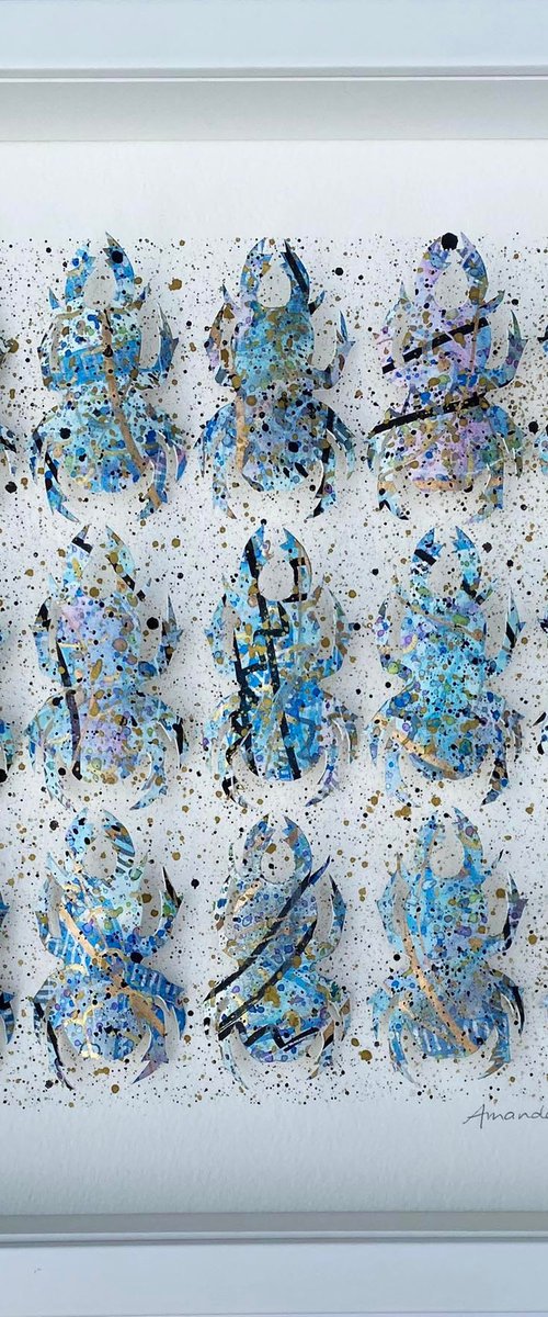 Beetle Mania (Blue metallic) by Amanda Deadman