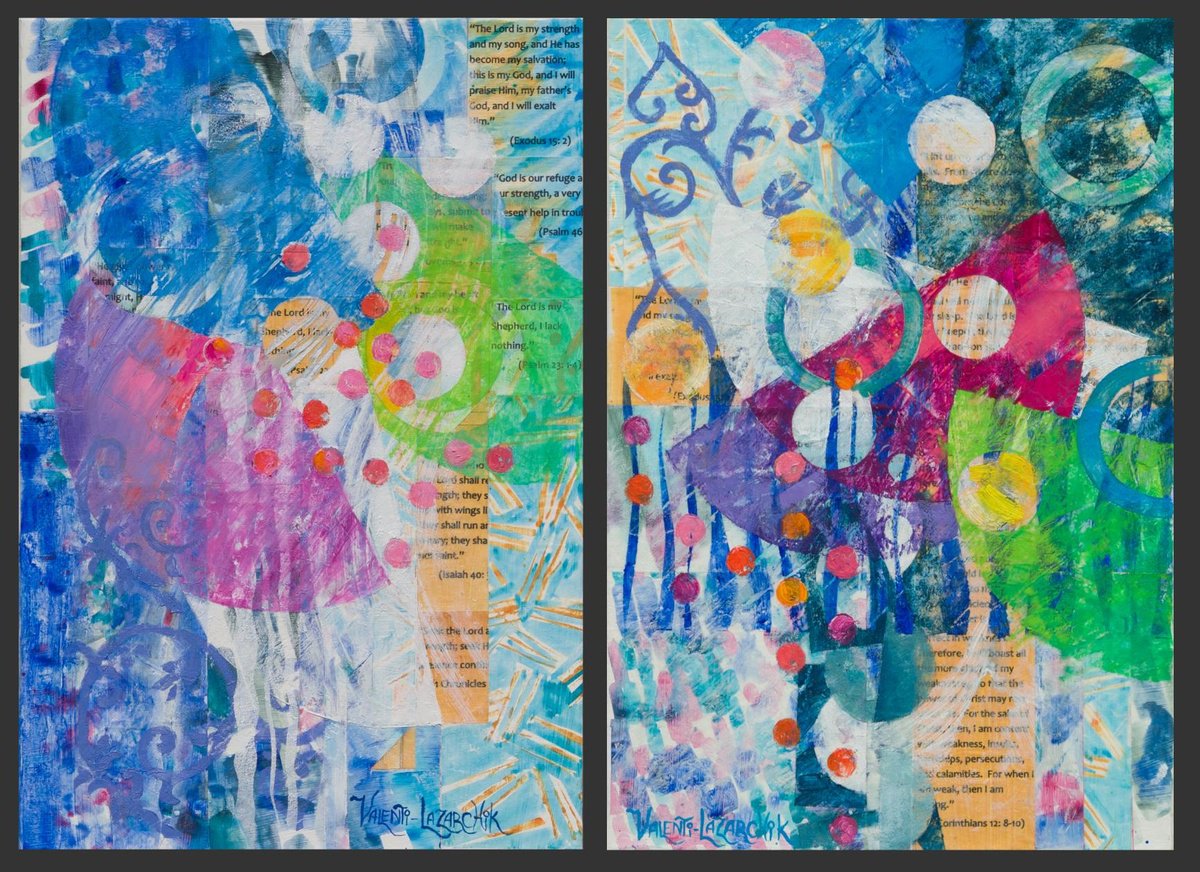 Organic Abstract Painting By Gina Valenti-Lazarchik, 24 X 18, Prayer, Original Artwork