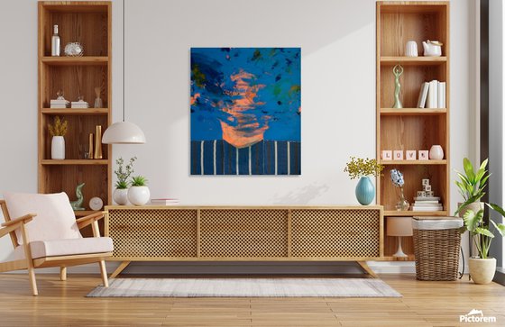 Abstract Portrait in Blue