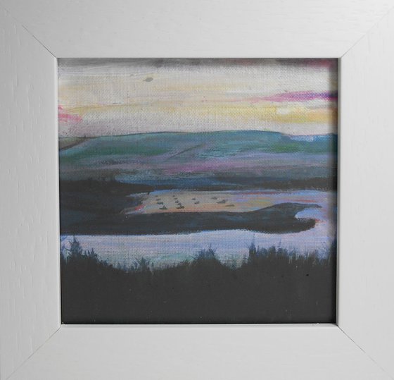 Kielder Marina Evening, Northumberland - Framed Painting