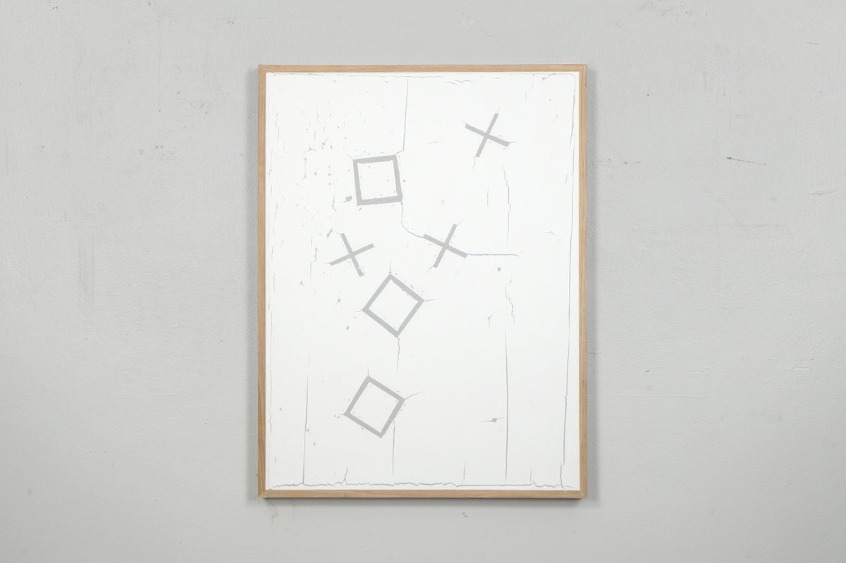 Geometric Abstract Painting By Johan Soderstrom, 25 X 33, #304 Performance Appraisal, Original Artwork