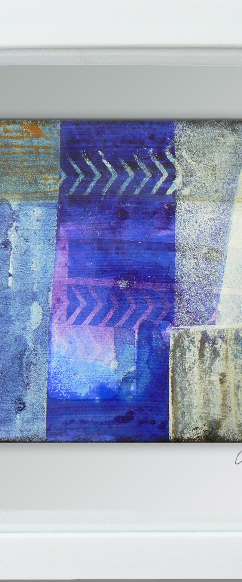 Framed ready to hang original abstract  - Cahier #5 by Carolynne Coulson
