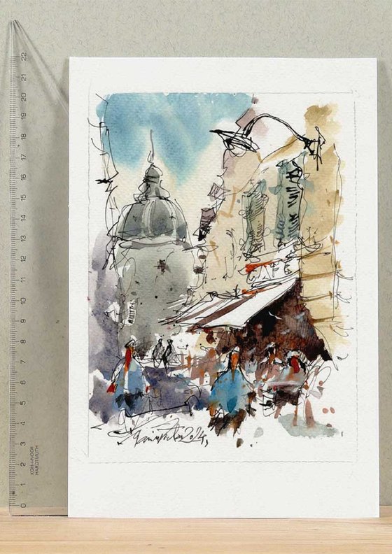 Paris Watercolor Art