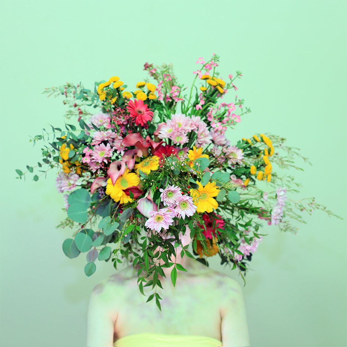 Expressive Portrait Photograph By Ziesook You, 20 X 20", Scent Of Austin 12312021, Original Artwork