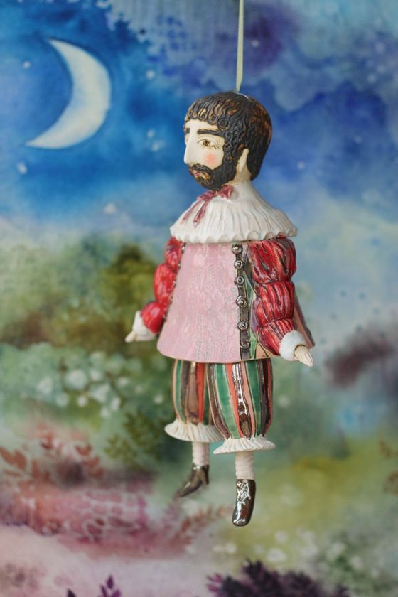 Lysander. From Midsummer Night's Dream Ceramic illustration project by Elya Yalonetski
