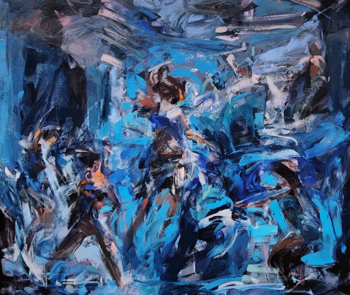  Breathing In The Abyss By Daniel Bulimar Henciu, 55 X 47, Artwork For Sale On Artfinder