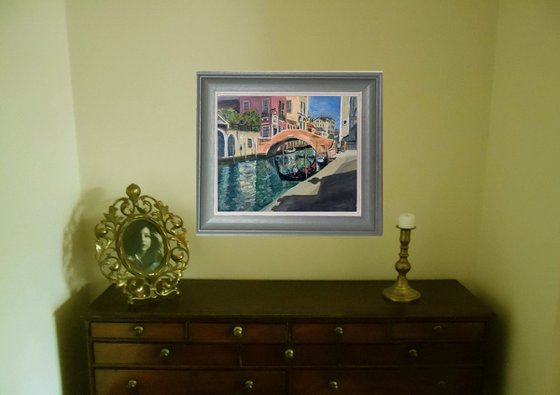 Ponte del Cavallo Venice, an original oil painting
