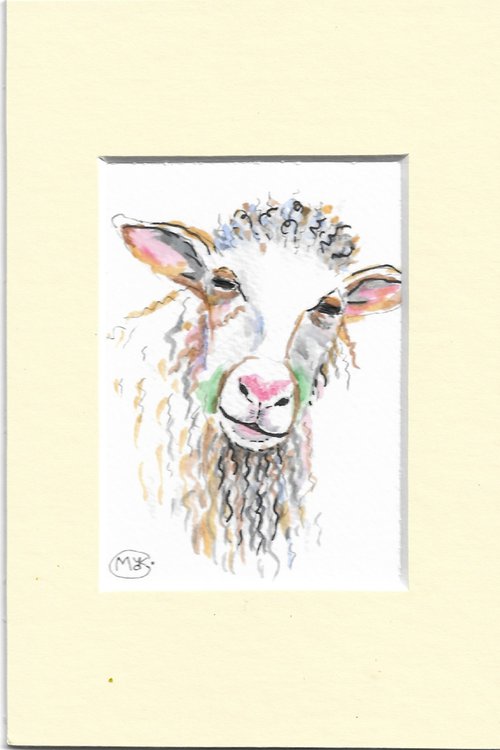 Sheep Portrait by MARJANSART