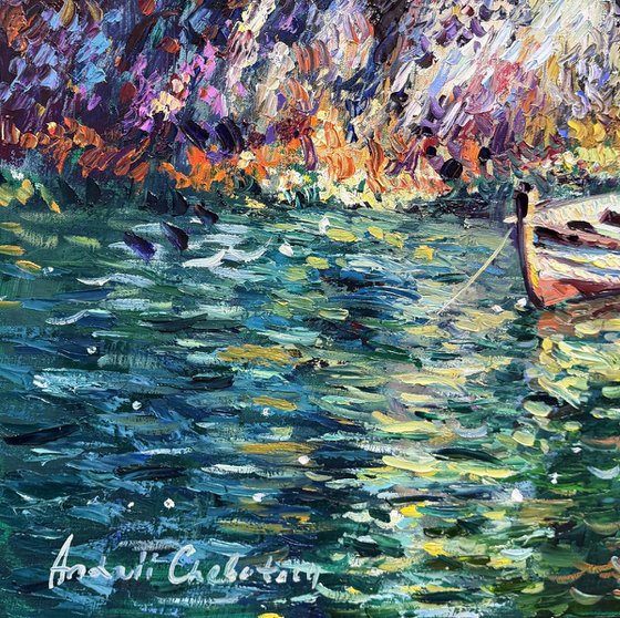 Paradise shore of Lake Como