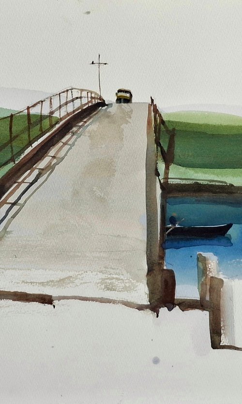 Bridge over the backwaters by Prashant Prabhu