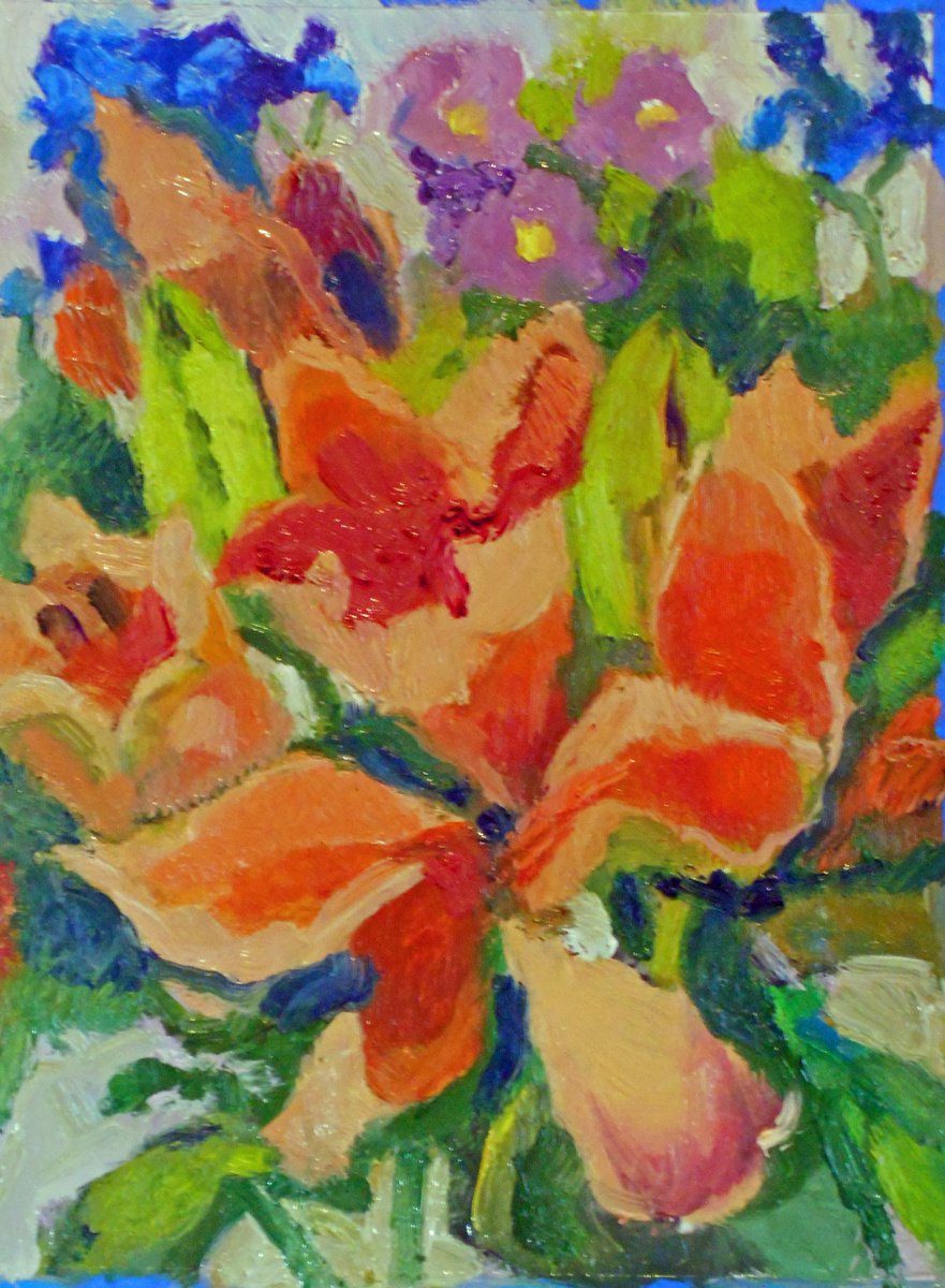 Abstract Flowers No. 4 by Ann Cameron McDonald