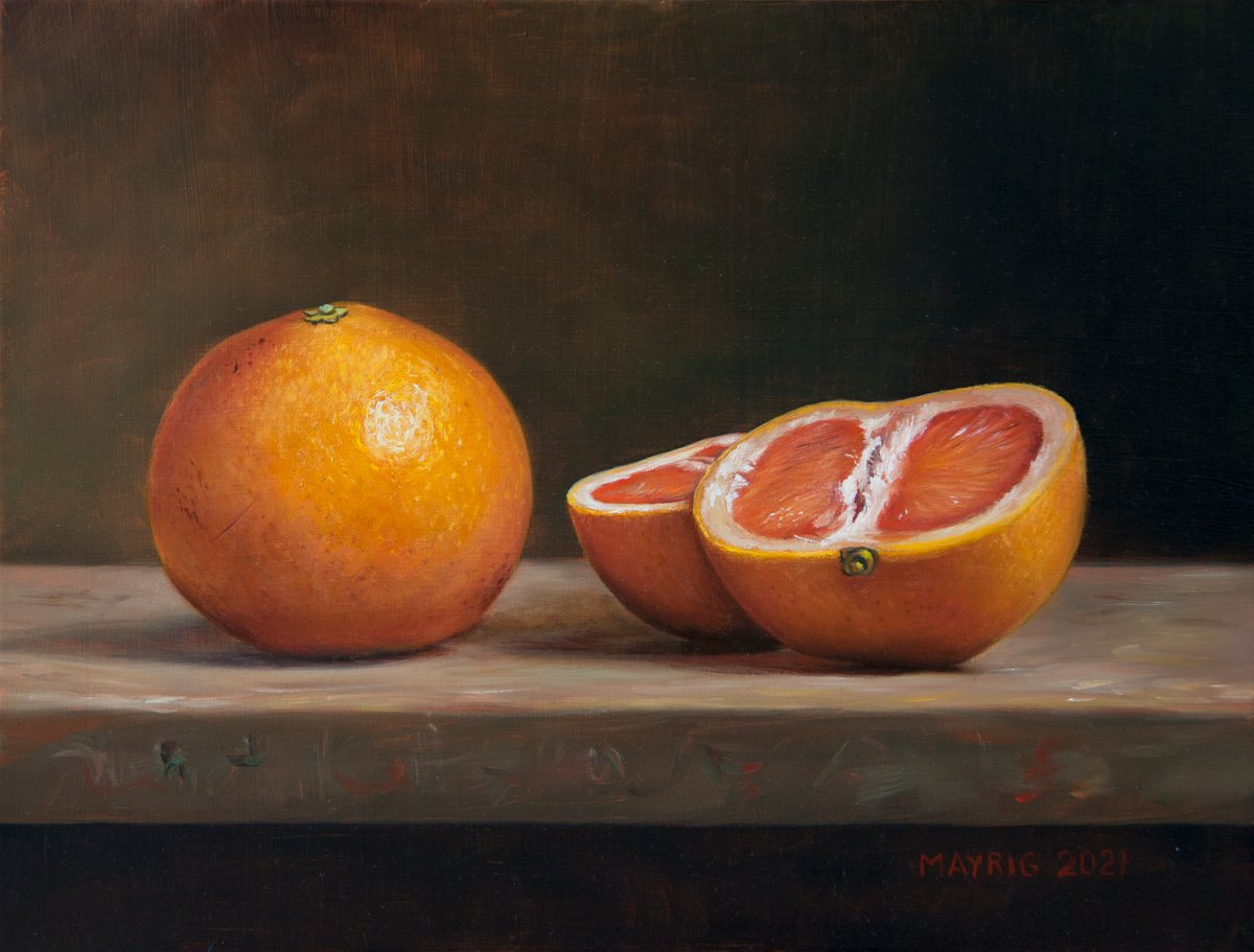Photorealistic Oil Painting , Bitter Sweet By Mayrig Simonjan, 12 X 9, Artwork For Sale On Artfinder