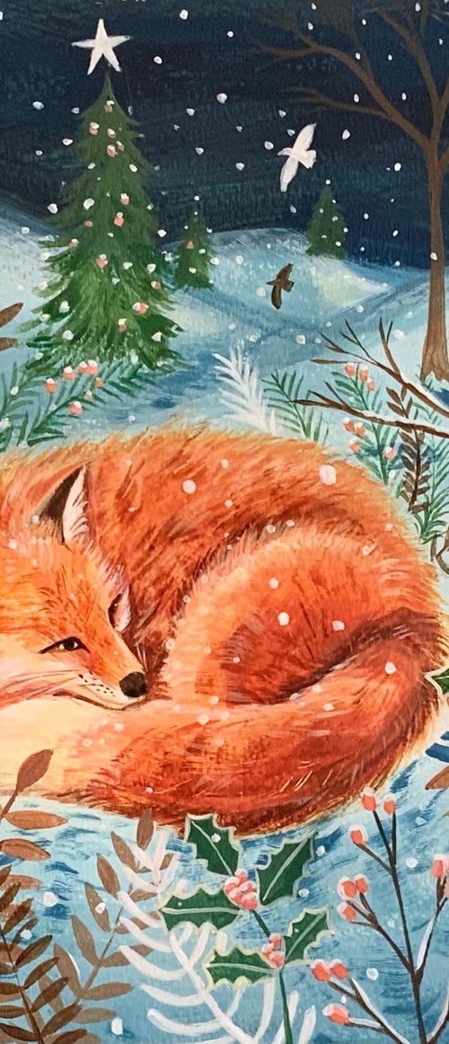 Winter Fox by Mary Stubberfield