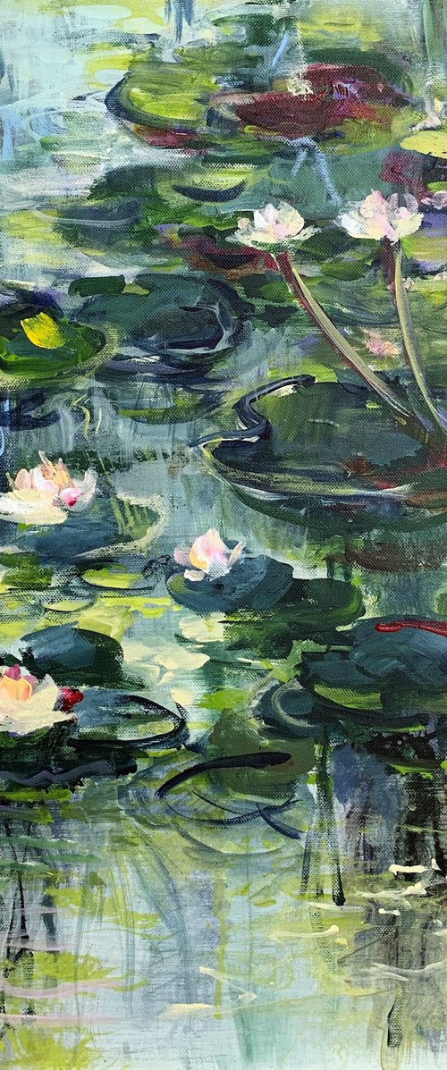 The water lily pond II by Irina Laube