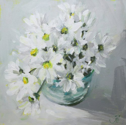NO.11, Little Whites Painting by sedigheh zoghi