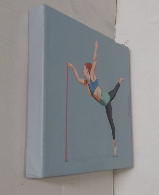 Dancer with a Pole (Blue)