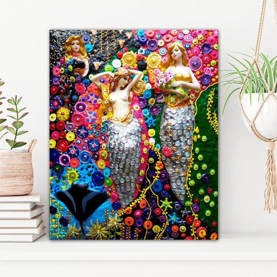 Fantasy mermaids 2 (Klimt inspired)