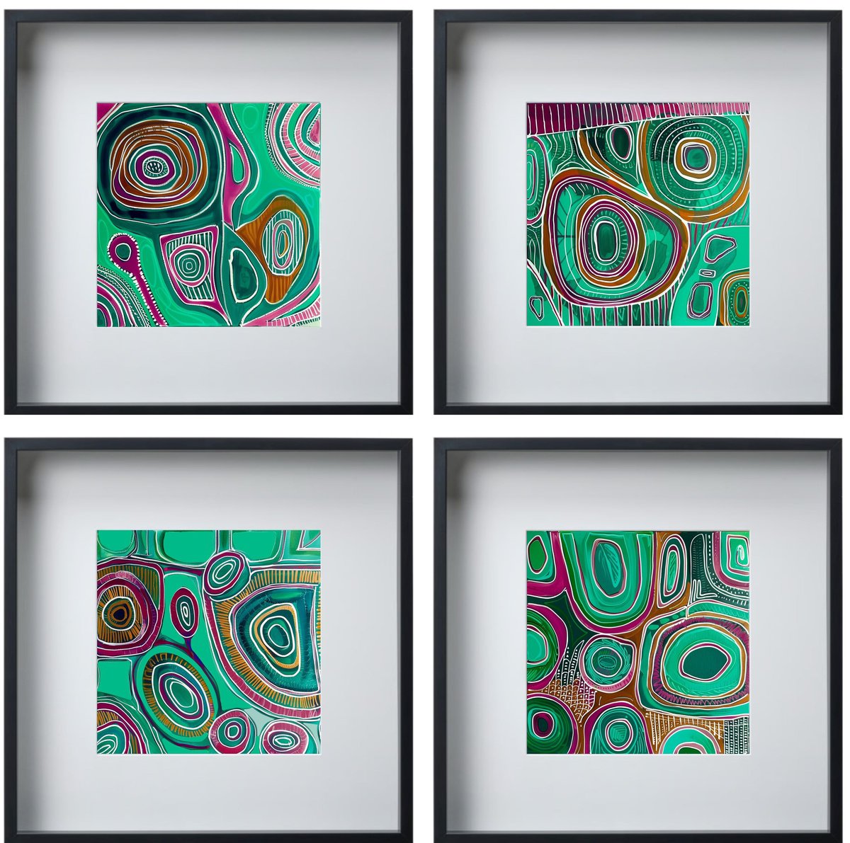  Geometric Abstract Composition #1 By V+V Kniazievi, 39 X 39, Artwork For Sale On Artfinder